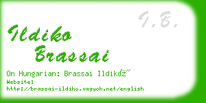 ildiko brassai business card